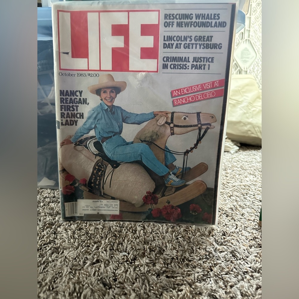 LIFE Magazine Nancy Reagan October 1983